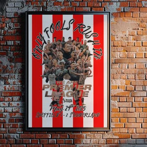 Sunderland AFC Poster, SAFC Football Wall Art, Sunderland AFC Club Decor, Gift for Fans, Stadium Print, Digital Download Sports Memorabilia