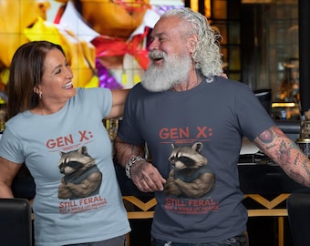Funny Gen X Raccoon Graphic Tee, Still Feral T-Shirt