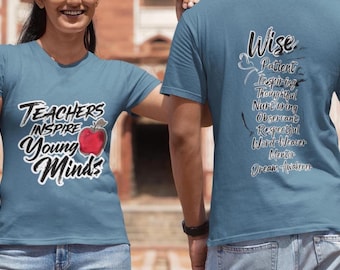 Teachers Inspire T-Shirt, Educator Appreciation Gift