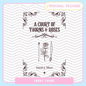ACOTAR Bokbindningsomslagsdesign komplett set | PNG | En gård av törnen | Bokomslagsdesign för vinyl | Cricut-omslagskonst | Sarah J Maas | 5 designer