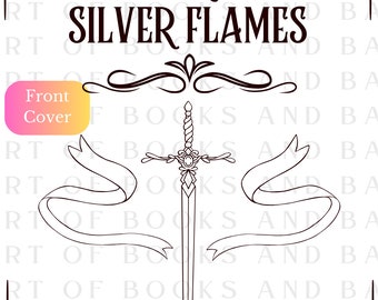 ACOTAR Bookbinding Cover Design PNG | A Court of Silver Flames | Vinyl Book | Cover Design | Cricut Cover Art | Sarah J Maas | Single Book