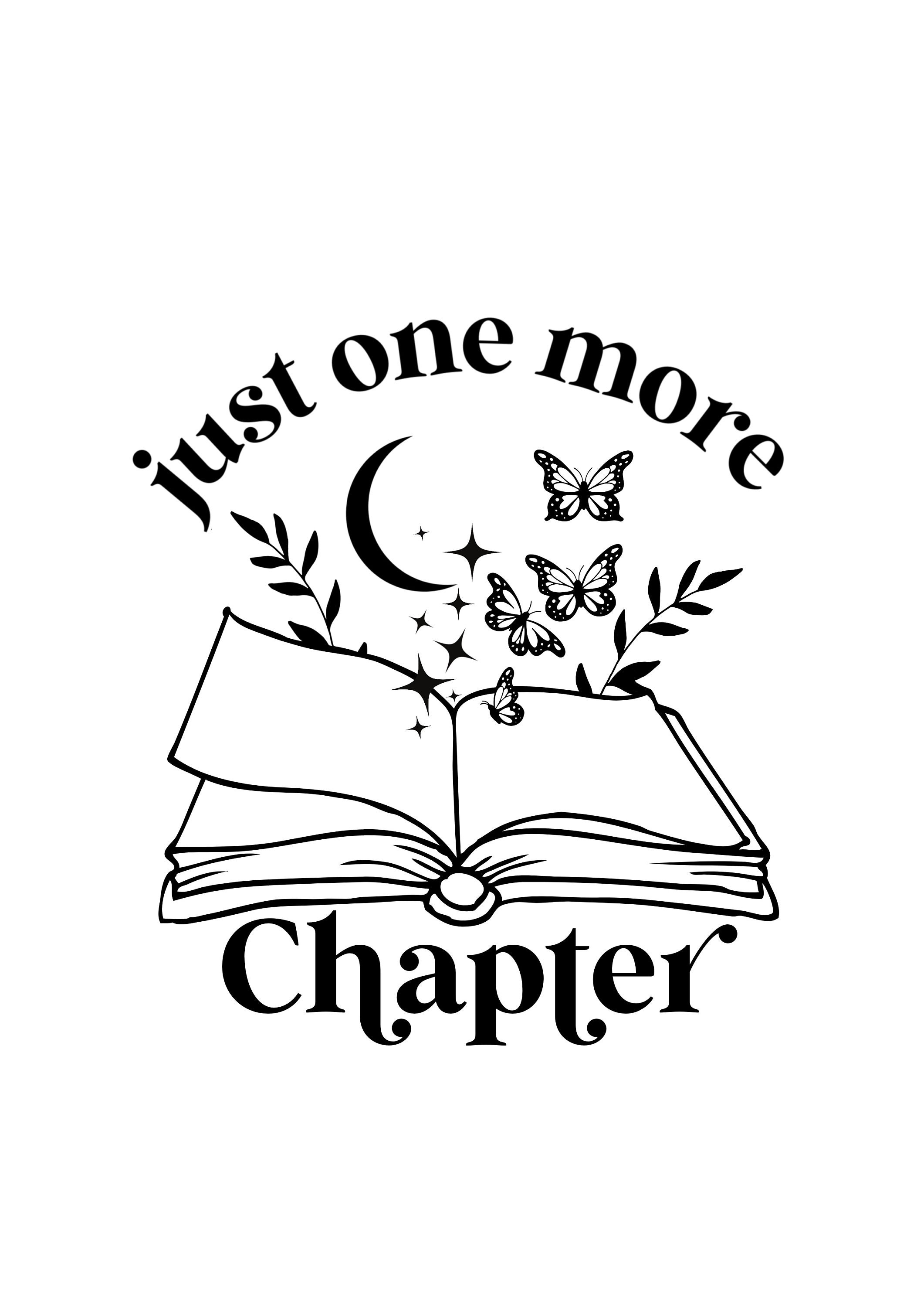 Bookish Just One More Chapter Book Merch Svg Png Pdf - Etsy
