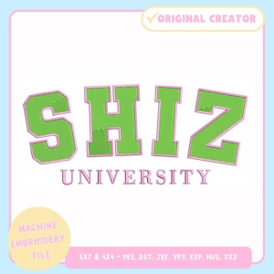 Machine Embroidery Design – Wicked Machine Embroidery File for 4x4 & 5x7 Hoop – Trendy Embroidery Design - PES JEF VP3 DST - Shiz - Wicked
