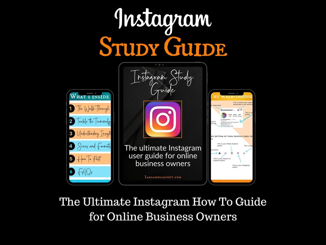 Instagram Study Guide Instagram User Guide I Instagram How Etsy