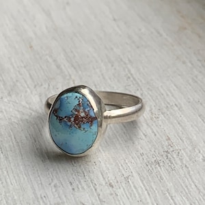 MADE TO ORDER Golden Hills Turquoise sterling silver Ring