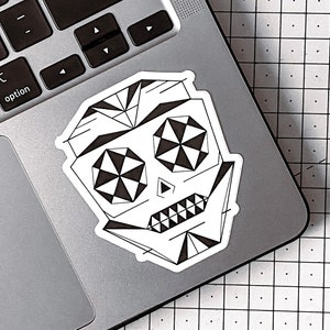 Martina · Skull Sticker · Skull Collection Stickers · Geometric Art · Waterproof Stickers · Matte · Holographic · Original Designs