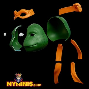 TMNT Turtles Michelangelo Cosplay Helmet / STL Digital File