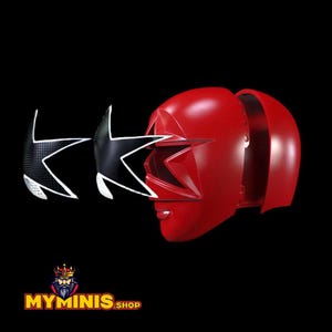 Zeo Ranger Red Helmet / Power Rangers Cosplay / STL File