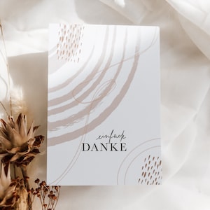Postkarte "Einfach Danke", Ermutigungskarte, christliche Papeterie, A6