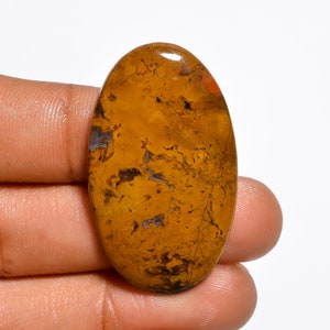 SEAM AGATE Cabochon Loose Gemstone, Oval Shape, 42 Ct. 40X24X5 mm, Fantastic Designer Seam Agate Gemstone, For Making Pendant Jewelry, C-199