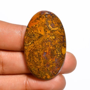 SEAM AGATE Cabochon Loose Gemstone, Oval Shape, 46 Ct. 42X25X5 mm, Wonderful Designer Seam Agate Gemstone, For Pendant Jewelry, C-212