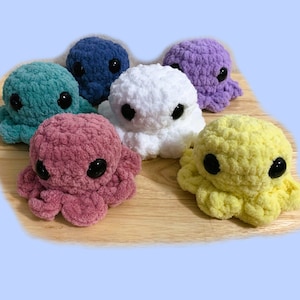 DIGITAL Crochet Pattern PDF for No-Sew Simple Easy Mini Pocket Octopus