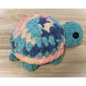 DIGITAL Crochet Pattern PDF for No-Sew Baby Turtle Amigurumi