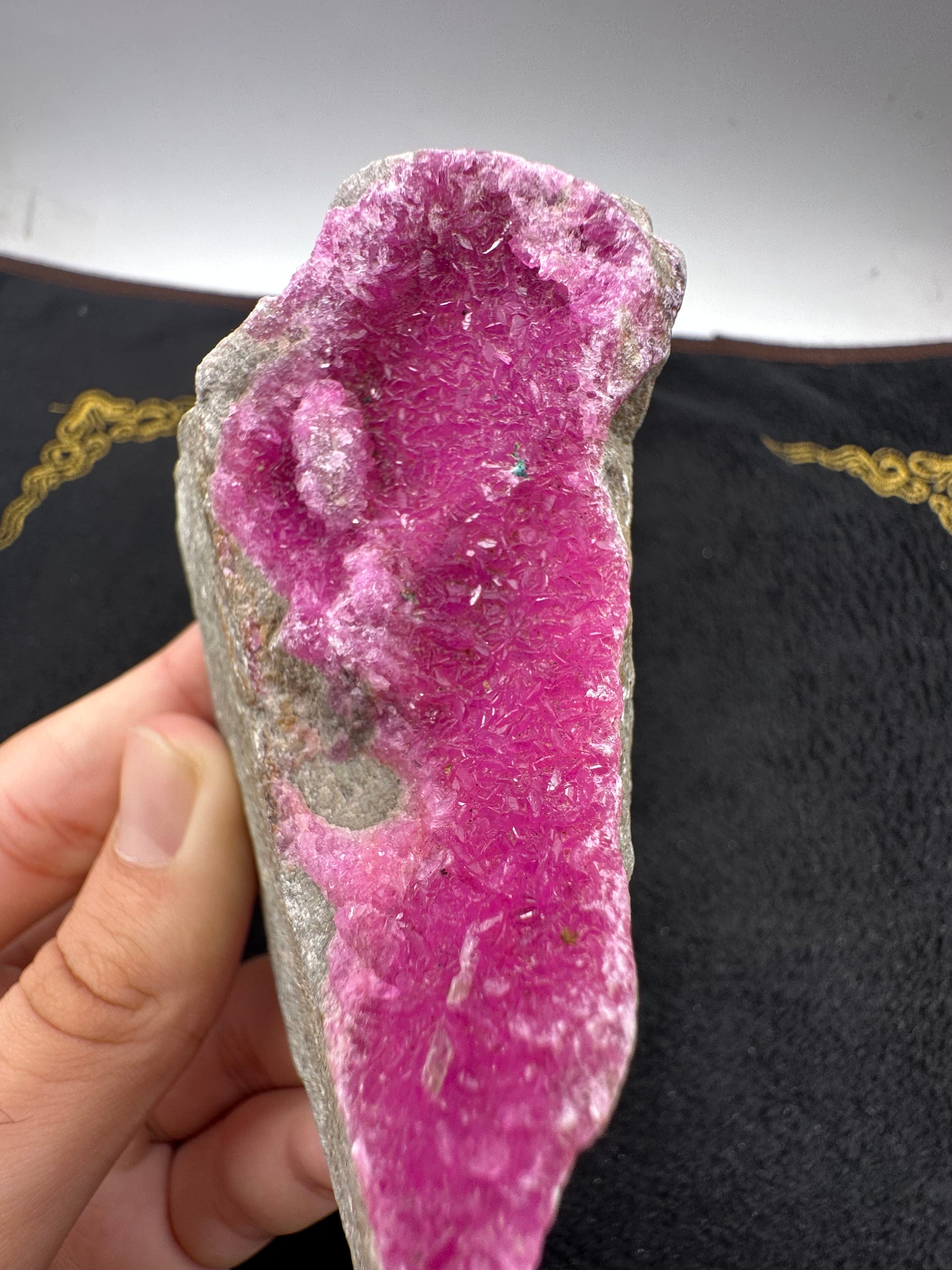 343g Natural Purple Pink Cobalt Cobalto Calcite Crystal Gemstone Rare  Mineral