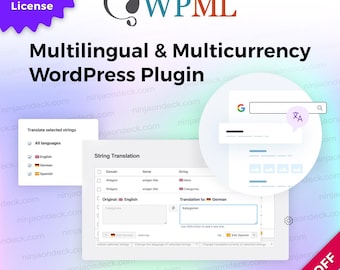 WPML ‒ Lifetime/1-Year ‒ WordPress Multilingual & Multicurrency Plugin