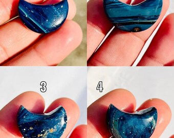 Gorgeous!! Sieber Agate Moon & Star Sieber Agate Carved Healing Crystal Amazing Carved Moon And Star Shape Loose Stone For Pendant !!
