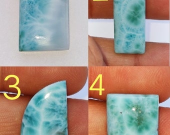 Natural Larimar Cabochon: Mix Shape Loose Gemstone for Jewelry