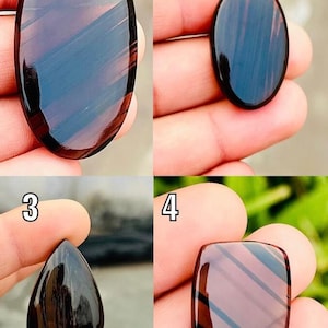 Midnight Lace Obsidian Cabochons: Healing Crystal Gemstone, Wire Wrapping Stone