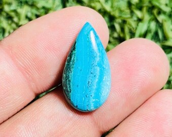 Natural Chrysocolla Malachite Teardrop Shape Loose stone For Jewelry Craft…22x12x5MM