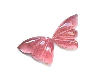 Natural Tourmaline Butterfly Wings Beautiful Hand Carved Gemstone For Jewelry Craft..4.70Cts-11X8X3.5MM