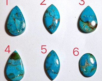 Gorgeous!!! Natural King Man Copper Turquoise Cabochon, Top Quality Turquoise Mix Shape Loose Gemstone For Jewelry Making Healing Crystal.!