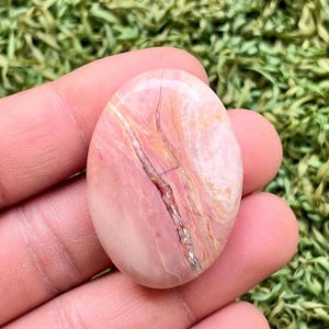 Natural Australian Pink Opal  Cabochon Pink Opal Oval Shape Loose Gemstone For Jewelry Making, Pink Opal Calibrated Size 41x28x13MM