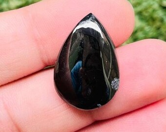 Shungite Gemstone Cabochon 100% Natural Top Grade Quality Rare Amazing Shungite For Jewelry Making(24X17X5MM)