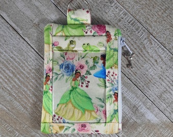 Disney Inspired ID Pouch, ID Holder, The Princess and the Frog, Tiana, Disney Princesses