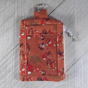 Estuche para identificación/portadocumentos/cartera pequeña de Disney The Fox and the Hound, Tod and Copper