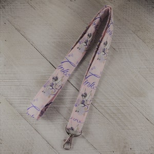 Disney Inspired Lanyard Tinkerbell, Tink Pink
