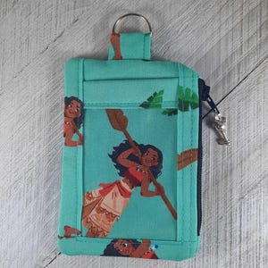 Estuche para identificación/portadocumentos/cartera pequeña de Disney Moana, princesa hawaiana, princesas Disney