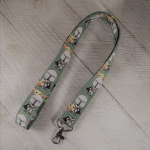Cordão inspirado em Star Wars Mandalorian e Baby Yoda Grogu