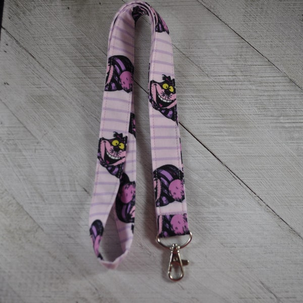 Disney Inspired Lanyard Cheshire Cat, Alice In Wonderland