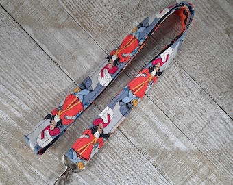 Disney Inspired Lanyard, Disney Villains, Captain Hook, Hades, Jafar, Scar