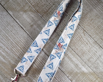 Lanyard made with Wizard Symbols Fabric