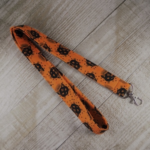Lanyard, Mystical Cats, Halloween Cats, Magic, Zodiac, Orange and Black