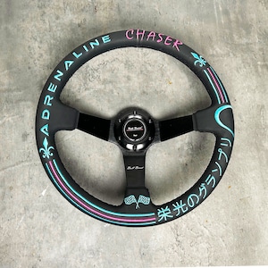 Custom 350mm Deep Dish 6 Bolt Steering Wheel Performance Alcantara Suede Leather