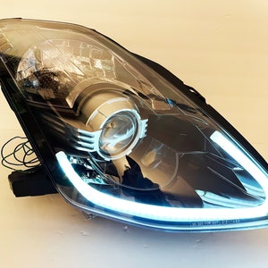 2003-2009 Nissan 350Z Z33 Fairlady Smoke LED &quot;HID Type&quot; DEPO Headlights