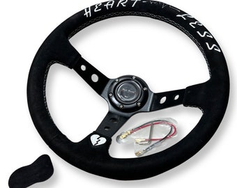 Volante universal bordado com 6 parafusos JDM