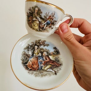 Occupied Japan s.c.k. Tea Set Tea Cup Saucer Vintage Antique Ensemble Thé Tasse Soucoupe Thé Japon