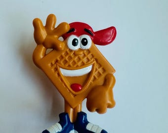 Vintage 1993 Shreddies Cereals Eddie Freddie Nabisco Canada Suction Cup