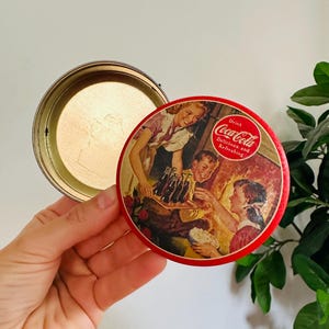 Vintage Coca-Cola collectible metal tin box