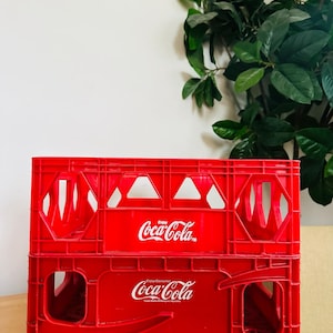 Vintage Coca-Cola Crates Plastic Red Coke Pepsi