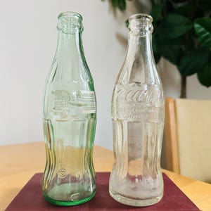 Price for pair * Pair of Vintage Coca-Cola Glass Bottles Collectible
