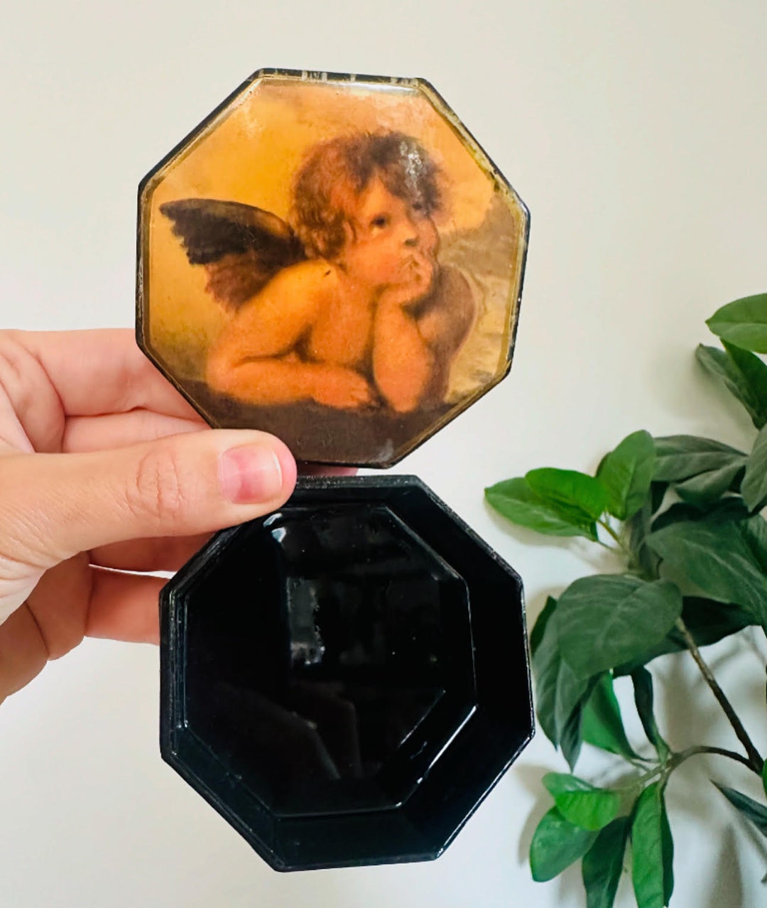 Vintage Cherub Angel Jewelry Box Lacquered Boîte Ange Bijoux Vintage - Etsy