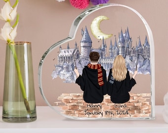 Personalized Harry Wizard Acrylic Plaque, Custom Portrait Plaque, Anniversary Gift For Her, Harry Fans Gift, Birthday Gift, Best Friend Gift