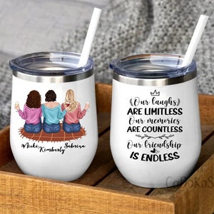 Personalized Best Friends Gift, Custom Bestie Tumbler, Best Friends Tumbler, Friendship Mug, Soul Sister Gift, Sister Tumbler, Friend Mug