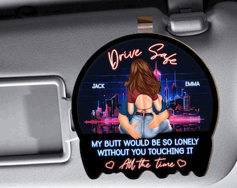 Custom Photo Car Visor Clip, Husband Gifts, Valentines Day Gifts for Boyfriend, Gifts for Him, Drive Safe, Personalized Car Visor Clip