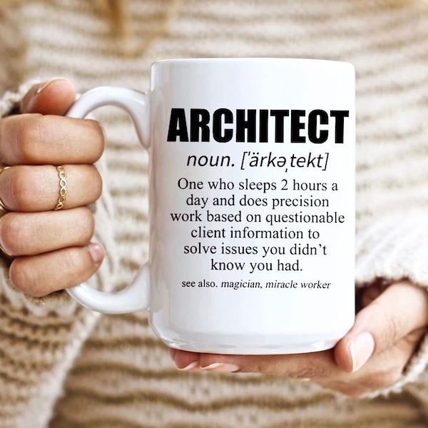 Architecture Gift, Architecture Mug, Gift For Architect, Architect Cup, Architecture Student, Architect Graduation Gift, Future Architect