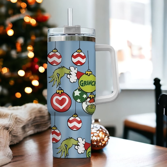 Grinch 40oz Tumbler – The Burlap Barn Boutique